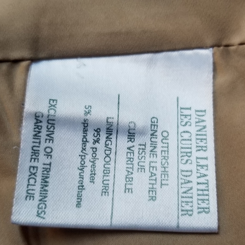 🇨🇦 Gorgeous Danier leather jacket | classic camel colour | blazer-style | Sz S - Picture 8 of 13